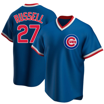 Replica Addison Russell Youth Chicago Cubs Royal Road Cooperstown Collection Jersey