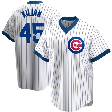 Caleb Kilian Women's Nike White Chicago Cubs Home Replica Custom Jersey Size: Large