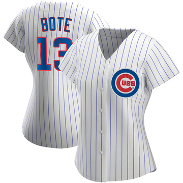 David BOTE Cooperstown White Pinstripe V-Neck Home Men's Jersey 4X-Large