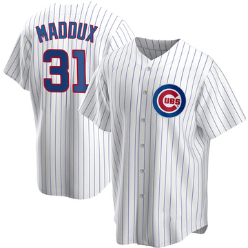 2105 Mens Majestic Chicago Cubs GREG MADDUX SEWN Baseball JERSEY All Sizes