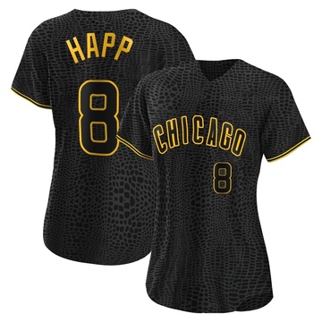 Chicago Cubs #8 Ian Happ Mlb Golden Brandedition Black Jersey Gift For Cubs  Fans - Bluefink