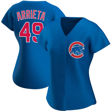 Jake Arrieta Chicago Cubs Majestic Women's Name & Number T-Shirt - Royal