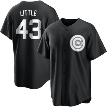 Replica Luke Little Men's Chicago Cubs White Black/ Jersey