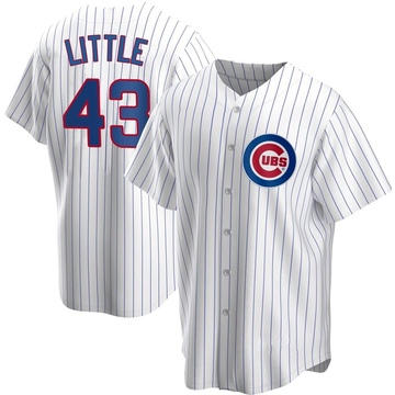 Replica Luke Little Men's Chicago Cubs White Home Jersey