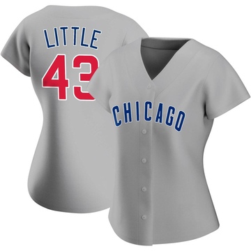 Replica Luke Little Women's Chicago Cubs Gray Road Jersey