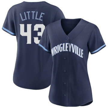 Replica Luke Little Women's Chicago Cubs Navy 2021 City Connect Jersey