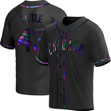 Replica Luke Little Youth Chicago Cubs Black Holographic Alternate Jersey