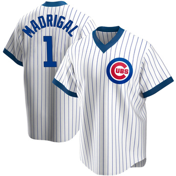 Nick Madrigal #1 Chicago Cubs 2023 Season White AOP Baseball Shirt Fanmade