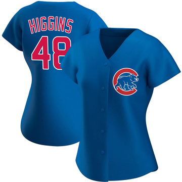 P.J. Higgins Chicago Cubs Youth Royal Backer T-Shirt 