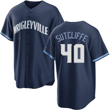 Rick Sutcliffe Men's Chicago Cubs Road Cooperstown Collection Jersey -  Royal Replica