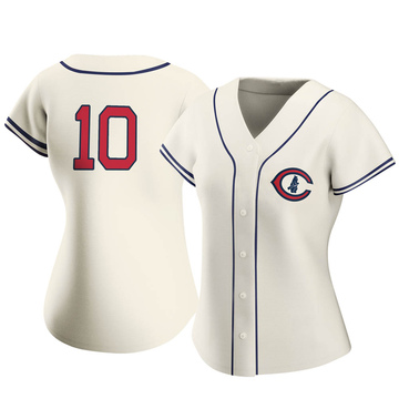 Men's Chicago Cubs Ron Santo Mitchell & Ness Cream Authentic Jersey